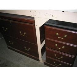 3 MATCHING WOOD CABINETS W/ DRAWERS
