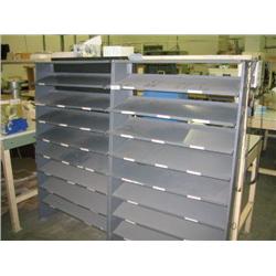 2 METAL PARTS RACKS