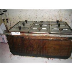 2 DUAL WET OR DRY METAL FOOD WARMERS