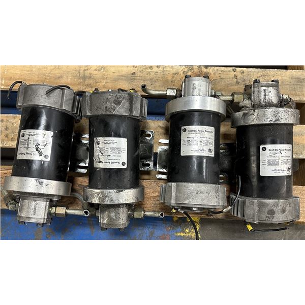 (4) Scott DC Power Products #PMP3090 Pump #4BC-03124 Motors