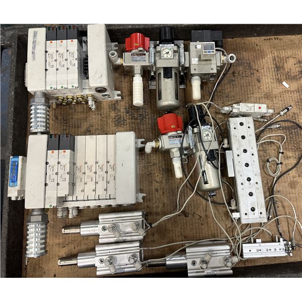 Lot of Misc. SMC Valve Units & Cylinders
