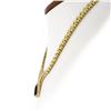 Image 6 : 14k Gold 4.17 ctw Pear Amethyst & Diamond Chevron "V" Panther Link Chain Necklac