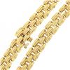 Image 9 : 14k Gold 4.17 ctw Pear Amethyst & Diamond Chevron "V" Panther Link Chain Necklac