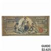 Image 1 : FR. 248 1896 $2 TWO DOLLARS EDUCATIONAL SILVER CERTIFICATE CURRENCY NOTE VERY FINE