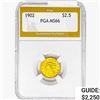 Image 1 : 1902 $2.50 Gold Quarter Eagle PGA MS66