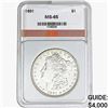 Image 1 : 1891 Morgan Silver Dollar AGP MS65