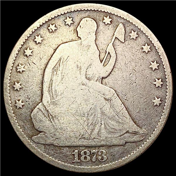 1873 Seated Liberty Half Dollar HIGH GRADE