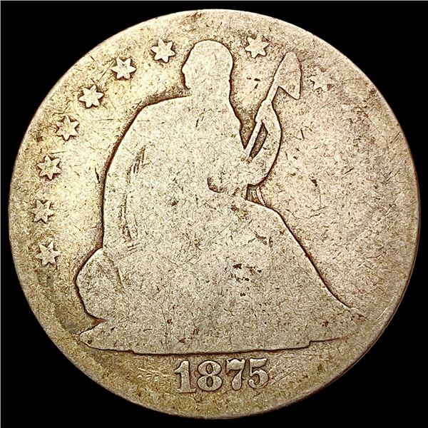 1875 Seated Liberty Half Dollar HIGH GRADE