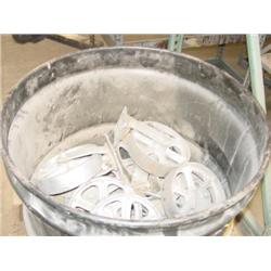 LOT - BARREL OF CASTERS