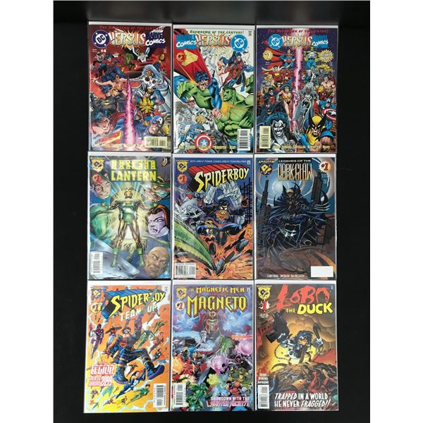 LOT OF 9 COMICS VARIOUS TITLES (MARVEL,DC,AMALGAM)