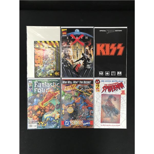 LOT OF 6 COMICS VARIOUS TITLES (MARVEL,INDI)