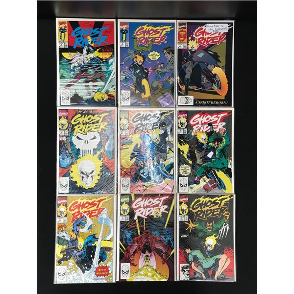 LOT OF 9 GHOST RIDER COMICS (MARVEL COMICS)