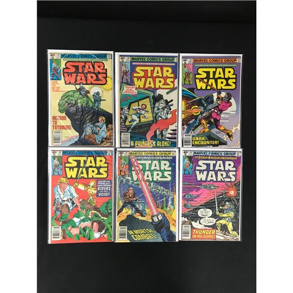 LOT OF 6 STAR WARS COMICS (MARVEL COMICS)