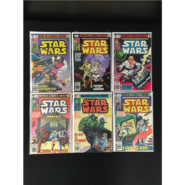 LOT OF 6 STAR WARS COMICS (MARVEL COMICS)