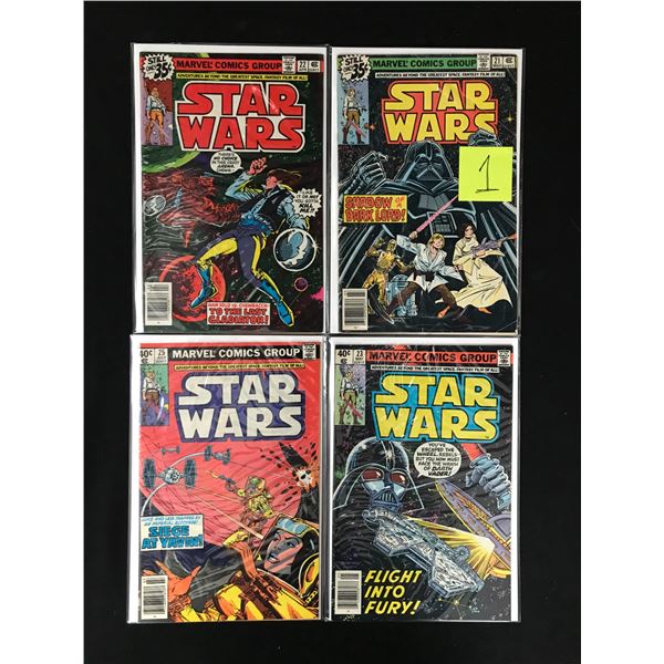 LOT OF 4 STAR WARS COMICS (MARVEL COMICS)
