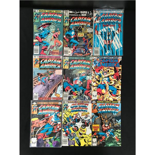 LOT OF 9 CAPTAIN AMERICA COMICS (MARVEL COMICS)