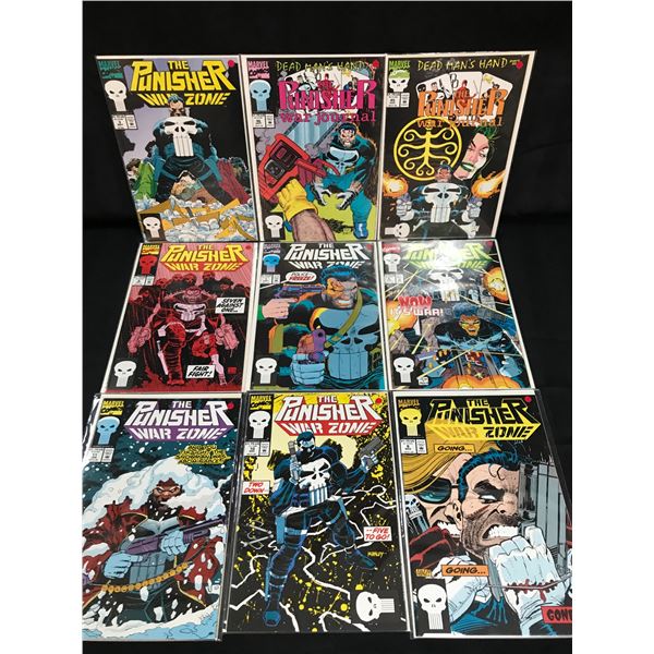 LOT OF 9 THE PUNISHER COMICS (MARVEL COMICS)