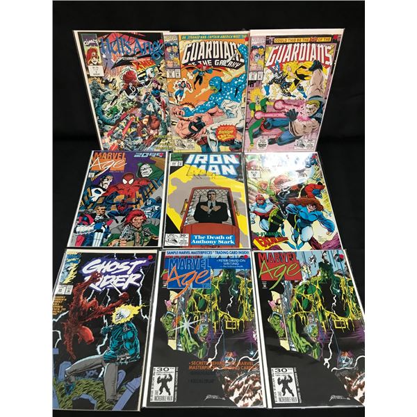 LOT OF 9 COMICS VARIOUS TITLES (MARVEL COMICS)
