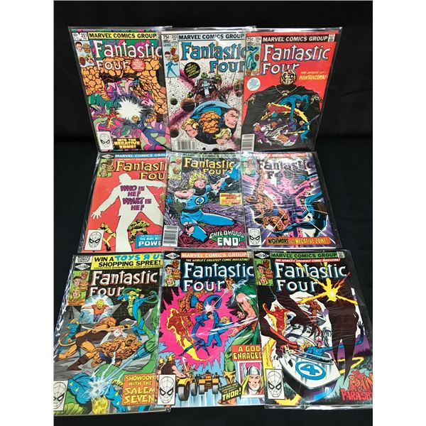 LOT OF 9 FANTASTIC FOUR COMICS (MARVEL COMICS)