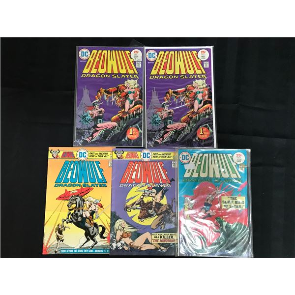 LOT OF 5 BEOWOLF COMICS (DC COMICS)