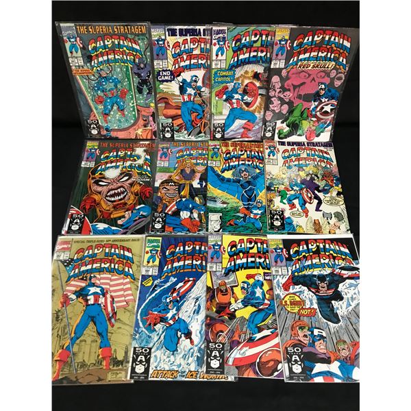 LOT OF 12 CAPTAIN AMERICA COMICS (MARVEL COMICS)