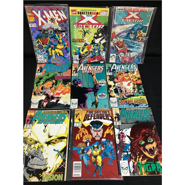 LOT OF 9 COMICS VARIOUS TITLES (MARVEL COMICS)]