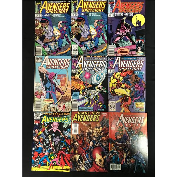 LOT OF 9 THE AVENGERS COMICS (MARVEL COMICS)