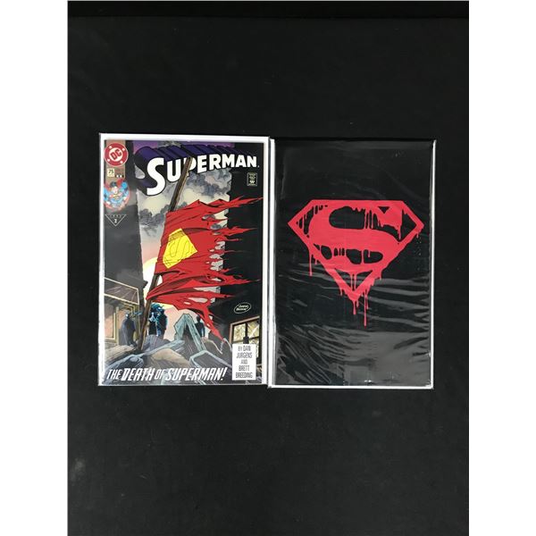 LOT OF 2 SUPERMAN COMICS (DC COMICS)