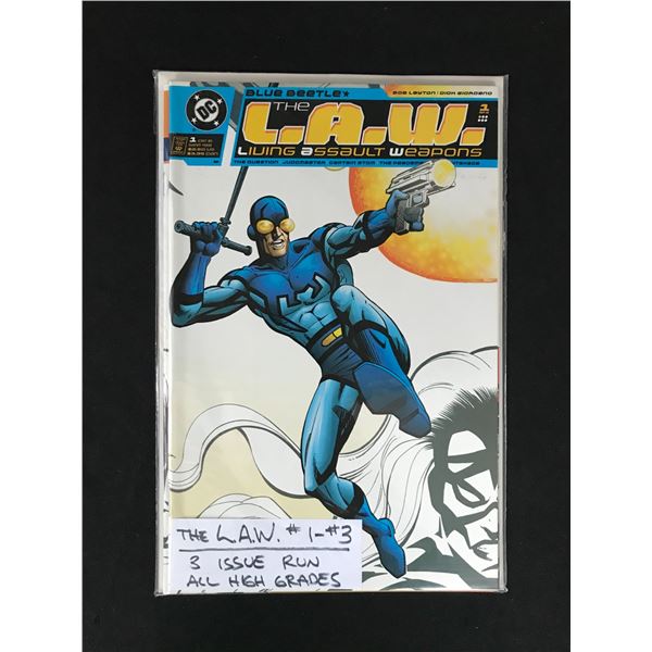 DC COMICS THE LAW 1-3 RUN