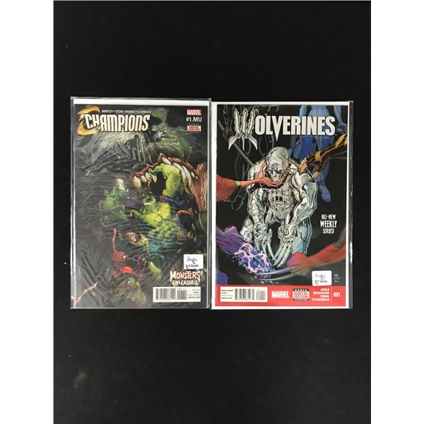 MARVEL COMICS CHAMPIONS AND WOLVERINES NO.1 COMIC BOOK LOT