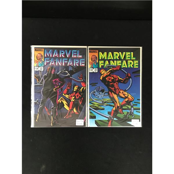 MARVEL COMICS MARVEL FANFARE NO.22 AND NO.23