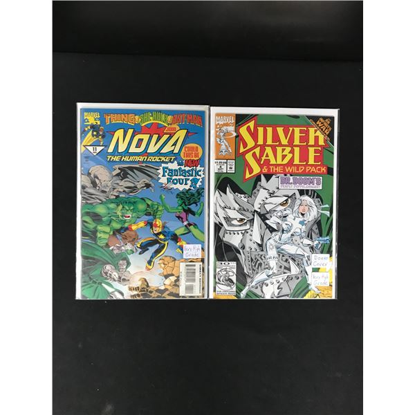 MARVEL COMICS NOVA AND SILVER SABLE COMIC BOOK LOT