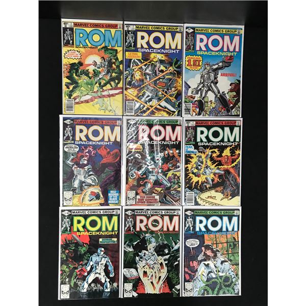MARVEL COMICS ROM 1-9 COMIC BOOK LOT
