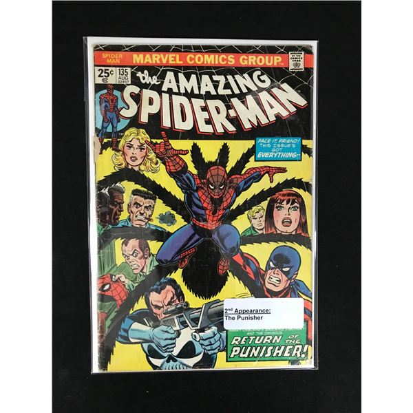 MARVEL COMICS THE AMAZING SPIDER-MAN NO.135 (2ND APPEARANCE THE PUNISHER)