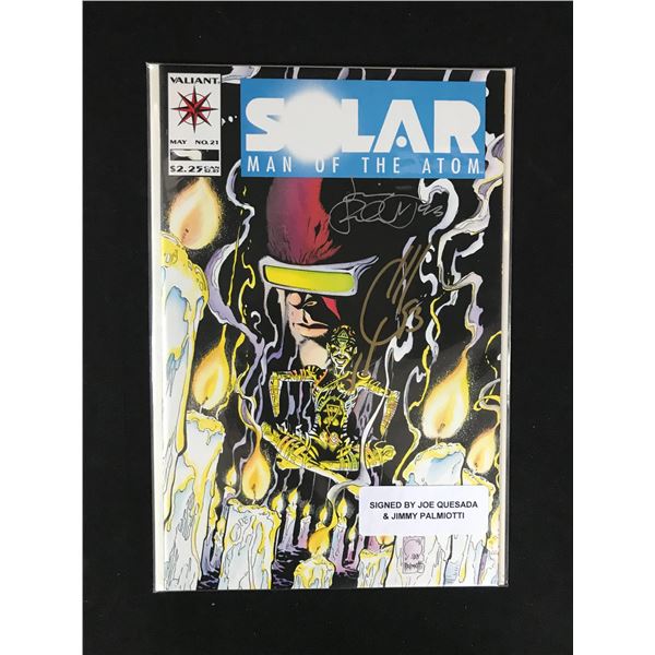 VALIANT COMICS SOLAR MAN OF THE ATOM NO.21 MULTI SIGNED