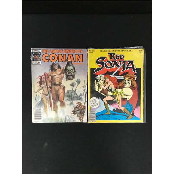 MARVEL COMICS CONAN AND RED SONJA COMIC BOOK LOT