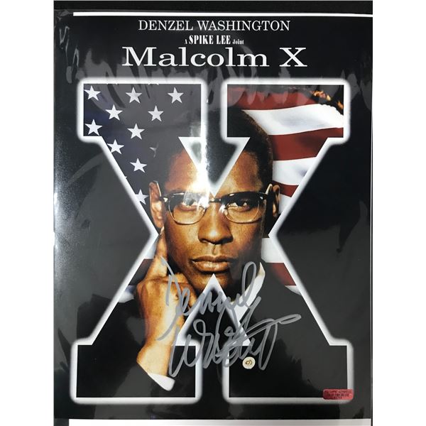 DENZEL WASHINGTON SIGNED MALCOLM X 8 X 10 (RED CARPET COA)