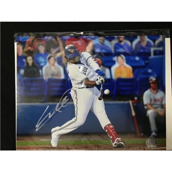 VLADIMIR GUERRERO JR. SIGNED 8 X 10 (PRO CERT COA)