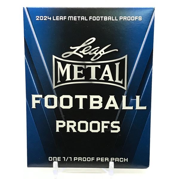 SEALED 2024 LEAF METAL FOOTBALL PROOFS 1/1 MYSTERY PACK