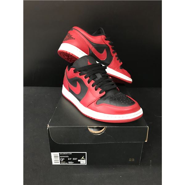 NIKE AIR JORDON 1 LOW REVERSE BRED BASKETBALL SHOES WITH ORIGINAL BOX
