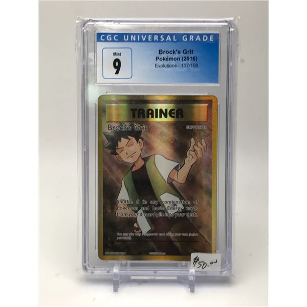 2016 POKEMON BROCKS GRIT (CGC 9)