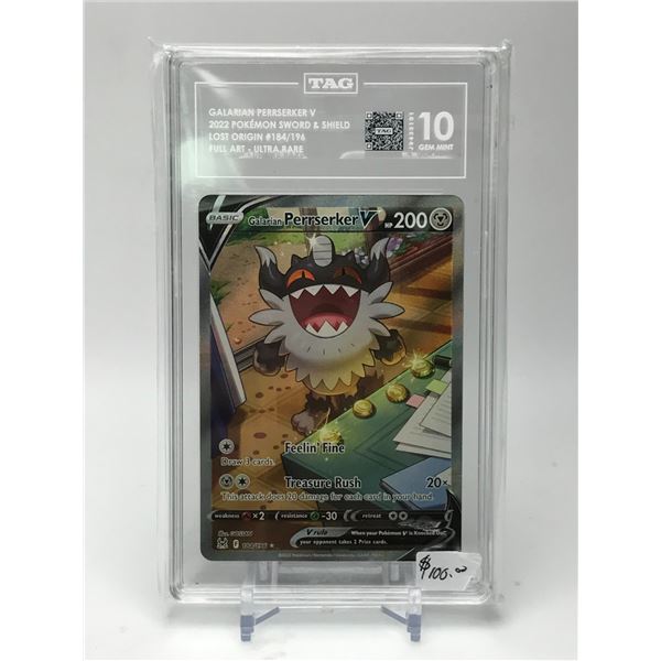 2022 POKEMON SWORD AND SHIELD PERRSERKER (TAG 10)