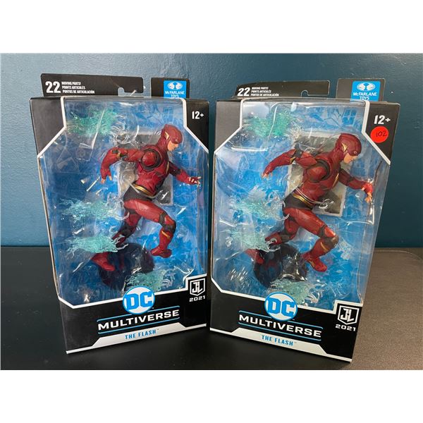 Lot of 2 DC Multiverse Collectible Action Figures by McFarlane Toys - The Flash - Brand New!