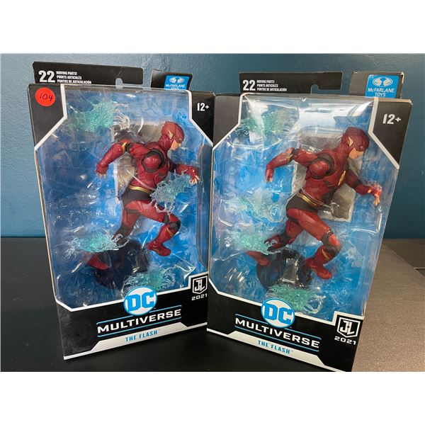 Lot of 2 DC Multiverse Collectible Action Figures by McFarlane Toys - The Flash - Brand New!