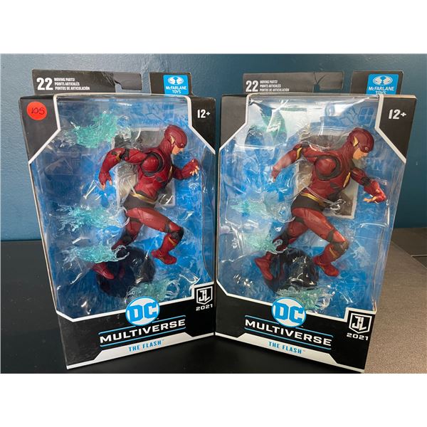 Lot of 2 DC Multiverse Collectible Action Figures by McFarlane Toys - The Flash - Brand New!