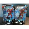 Image 1 : Lot of 2 DC Multiverse Collectible Action Figures by McFarlane Toys - The Flash - Brand New!