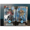 Image 1 : Lot of 2 DC Multiverse Collectible Action Figures by McFarlane Toys - Batman Unmasked & Cyborg