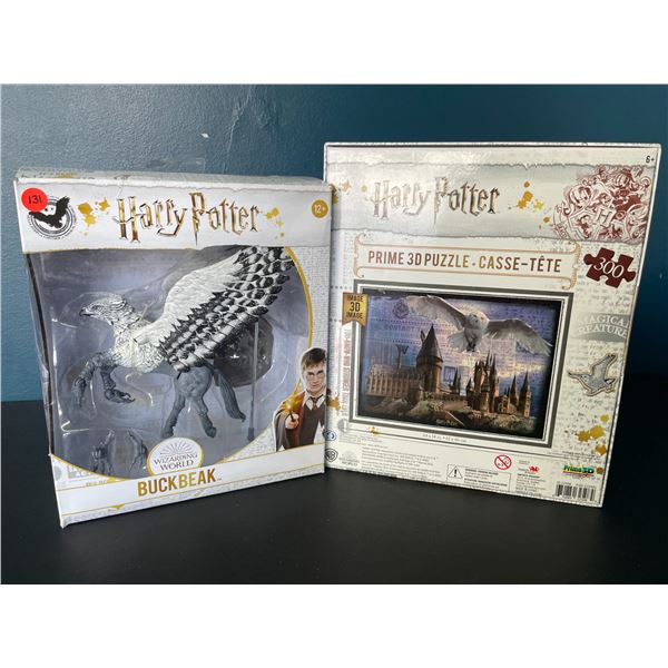 Lot of 2 Harry Potter Toys - Puzzle & Buckbeak Action Figure - Brand New