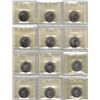 Image 1 : 50¢ ICCS-PCCS Lot of 12 pcs Professional Coin Certification System