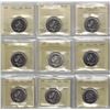Image 1 : 50¢ ICCS-PCCS Lot of 9 pcs Professional Coin Certification System